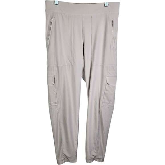 Athleta Chelsea Cargo Lined Pant Beige Size 6‎ Outdoor Hiking Nature Travel - Picture 1 of 12